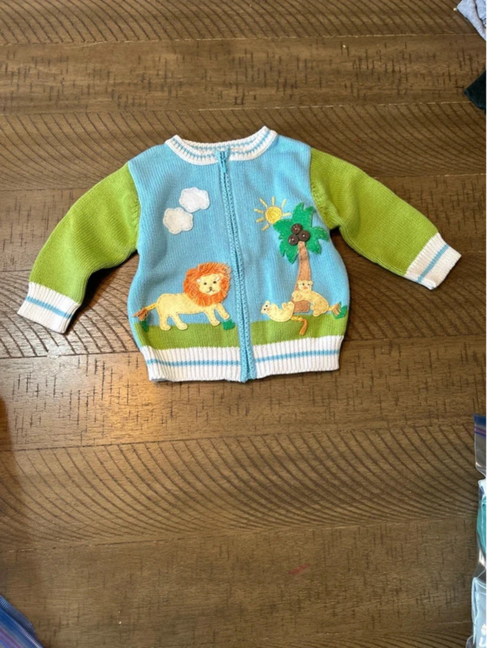 Size 12 months jungle theme sweater